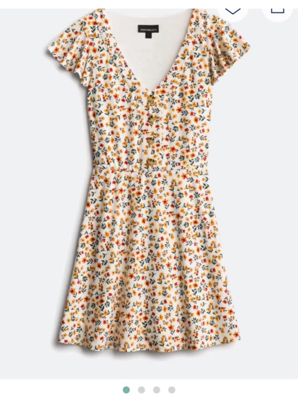 Fortune + Ivy Byer California Jana Button Detail Knit Dress